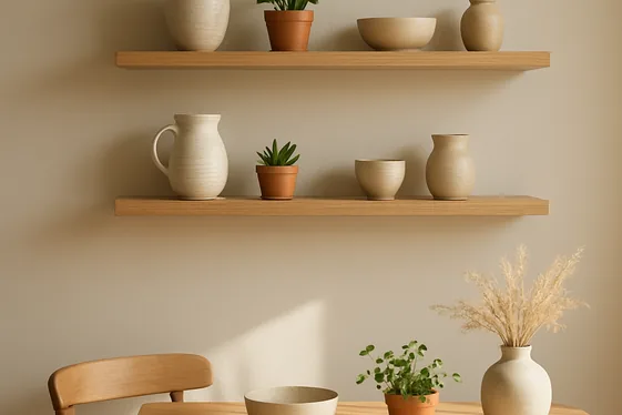 Incorporate Floating Shelves for Functional Display illustration