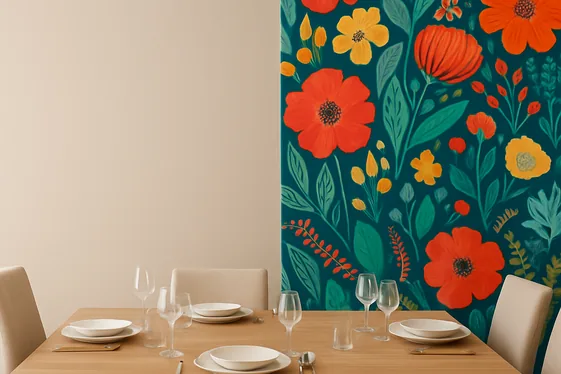 Install a Statement Wallpaper or Mural illustration