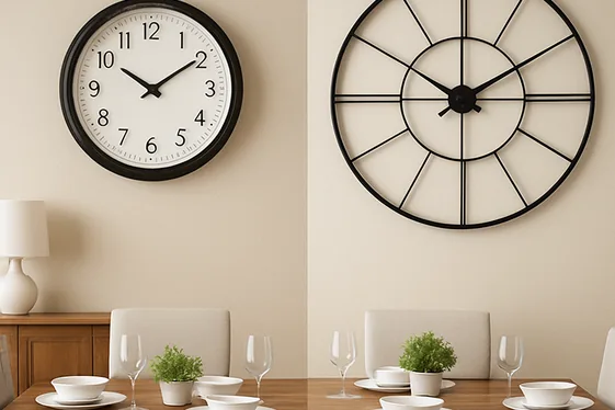 Add a Large Statement Clock for Timeless Appeal illustration