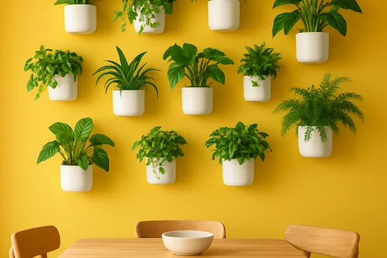Use Wall-mounted Planters for Natural Greenery illustration