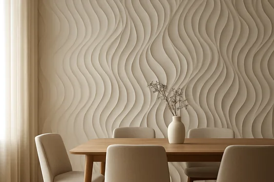 Introduce Textured Wall Panels for Depth illustration