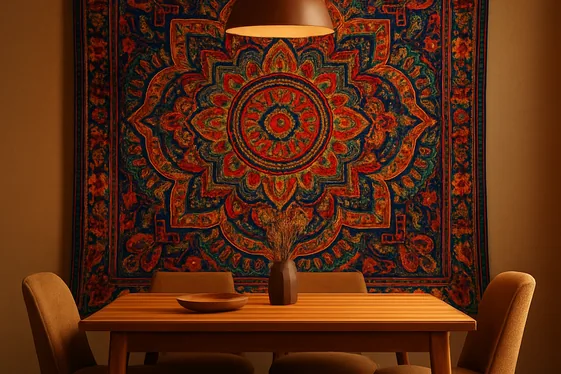 Hang a Dramatic Tapestry for Cozy Warmth illustration