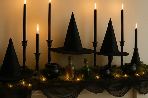 Build a Witchy Mantel Display illustration