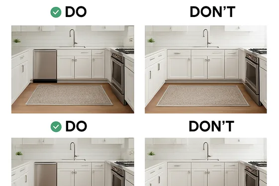 Sizing Rugs Perfectly for Your Kitchen Layout illustration
