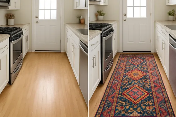 Using Runner Rugs for Narrow Kitchens illustration