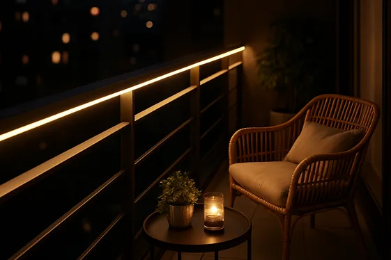 Quick Tip: Lighting Integrated into Balcony Railings illustration
