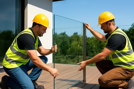 Steps to Install a Frameless Glass Balcony Railing illustration