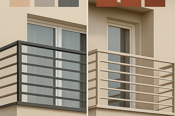 Do and Don’t List for Choosing Balcony Railing Colors illustration
