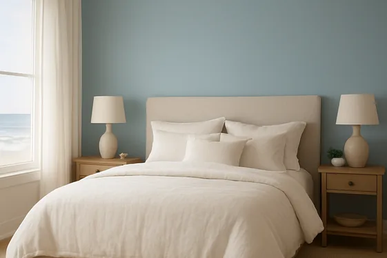 Using Pale Blues as Accent Wall Colors illustration