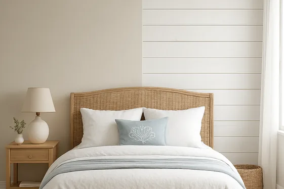 Washing Walls with Whitewashed Shiplap Panels illustration
