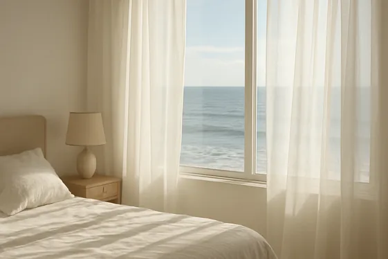 Framing Ocean Views with Sheer Window Treatments illustration