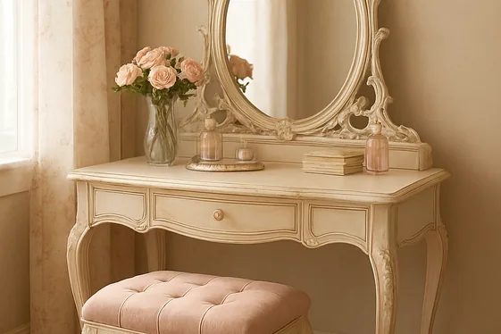 Vintage-Inspired Vanity Stations illustration