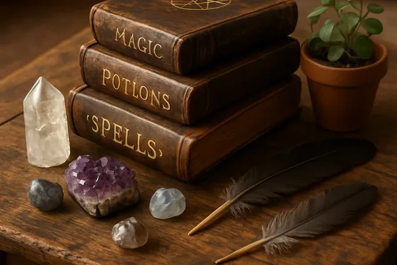 Utilize Witchy Books as Décor illustration