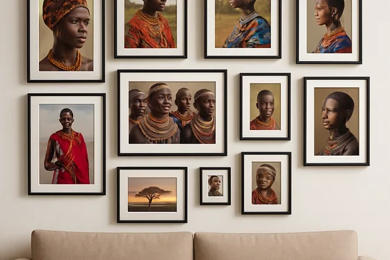 Setting Up a Gallery Wall of African Photography illustration