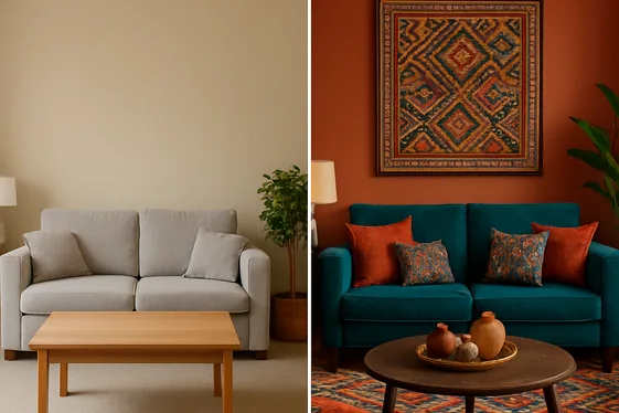 Mixing Warm Earth Tones with Vibrant Jewel Hues illustration