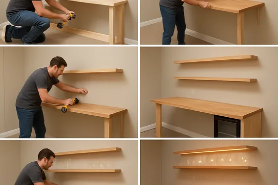 Step-by-Step Guide to Installing a Basement Bar illustration