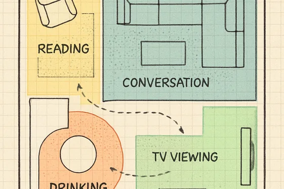 Smart Zoning with Furniture Placement illustration