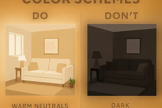 Do’s and Don’ts of Basement Family Room Color Schemes illustration
