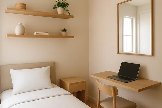 Maximizing Small Bedroom Space illustration