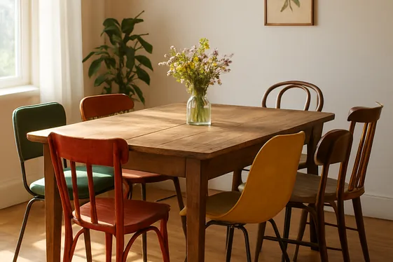 Mix and Match Vintage Chairs for an Eclectic Feel illustration