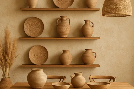 Display Handcrafted Pottery as Functional Art illustration