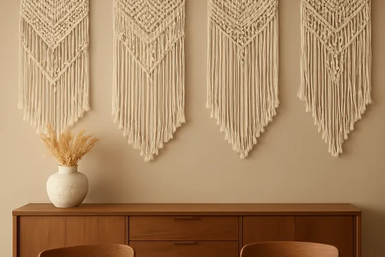 Use Macramé Wall Hangings to Add Texture illustration