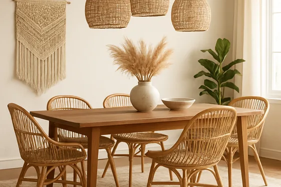 Incorporate Rattan and Wicker for Airy Vibes illustration