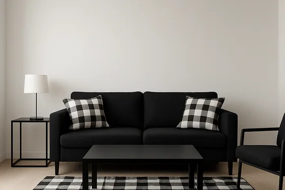 Blend Buffalo Plaid with Modern Minimalist Decor illustration