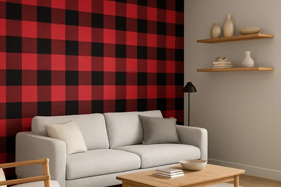 Create a Buffalo Plaid Accent Wall That Pops illustration