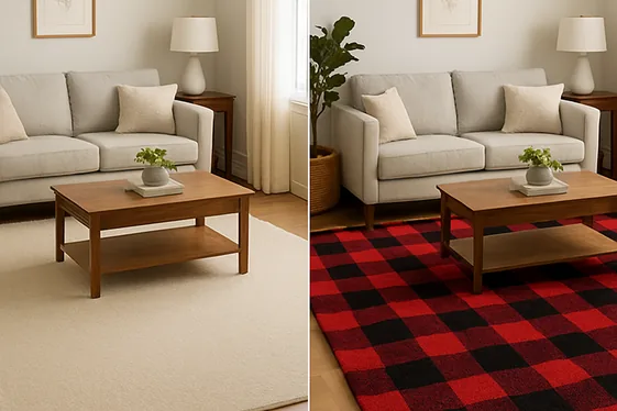 Use Buffalo Plaid Rugs for Layered Texture illustration