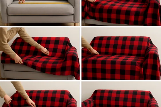 Add Buffalo Plaid Slipcovers for Versatility illustration