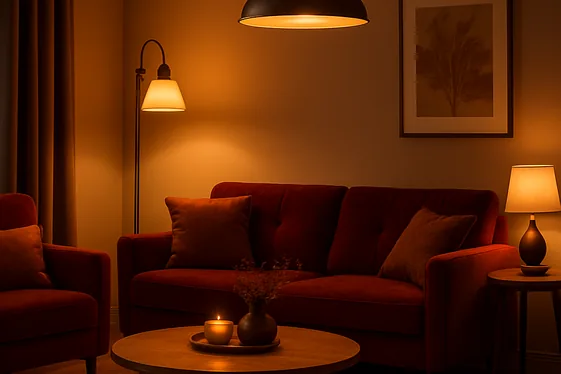 Do’s and Don’ts for Burgundy Lighting Choices illustration