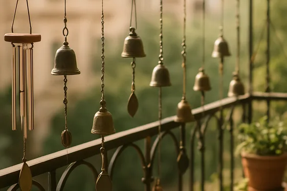 Introduce Sensory Elements Such as Wind Chimes or Bells illustration