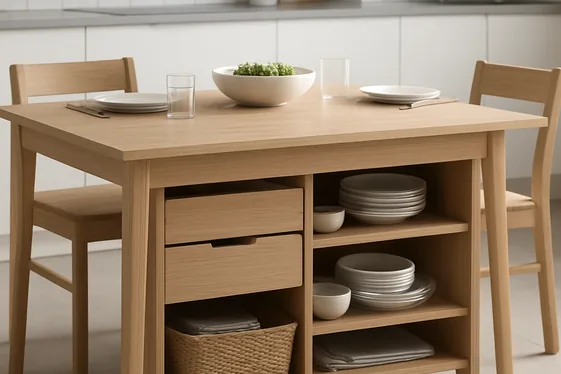 Before and After: Adding Storage to Your Dining Table illustration