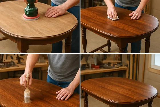 Step-by-Step Guide to Refinishing Vintage Tables illustration