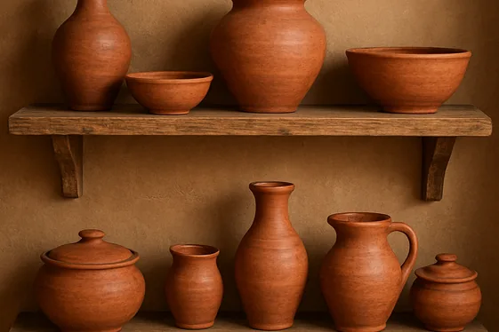 Highlight Clay Pottery and Handmade Decor illustration
