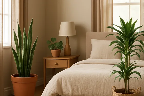 Add Indoor Plants to Enhance Earthy Tones illustration