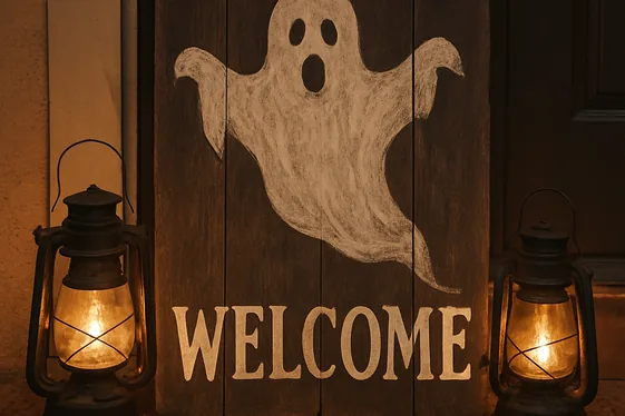 Quick Tip for Creating a Ghostly Welcome Sign illustration