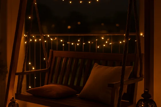 Select Lighting Options to Highlight Your Jhula Area illustration
