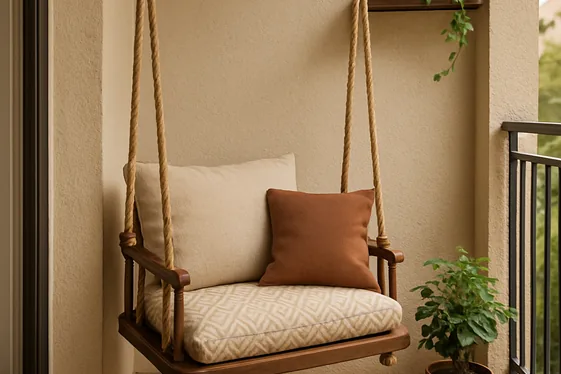 Balance Style and Function with a Corner Jhula Setup illustration