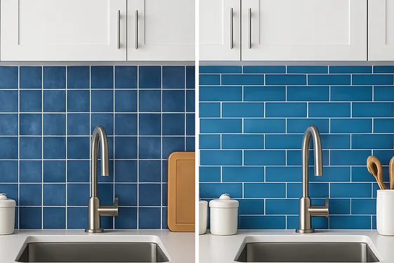 Comparing Blue Ceramic vs. Blue Glass Tiles for Durability illustration