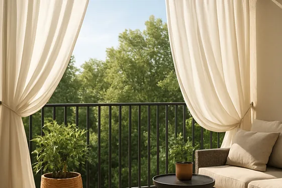 Enhance Privacy with Outdoor Curtains illustration