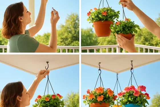 Steps to Install Hanging Planters Easily illustration