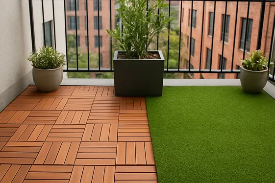 Compare Different Flooring Options for Narrow Balconies illustration
