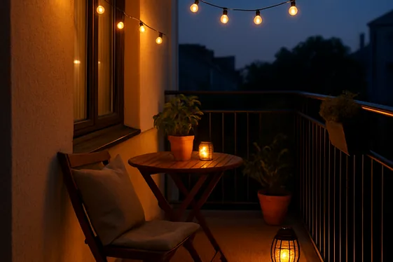 Incorporate Ambient Lighting for Evening Charm illustration