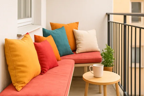 Create a Cozy Seating Nook with Cushions illustration