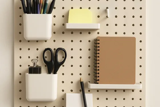 Keep Supplies Handy with Wall-Mounted Organizers illustration