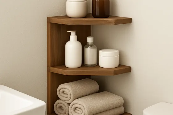 Install Corner Shelving to Maximize Nooks illustration