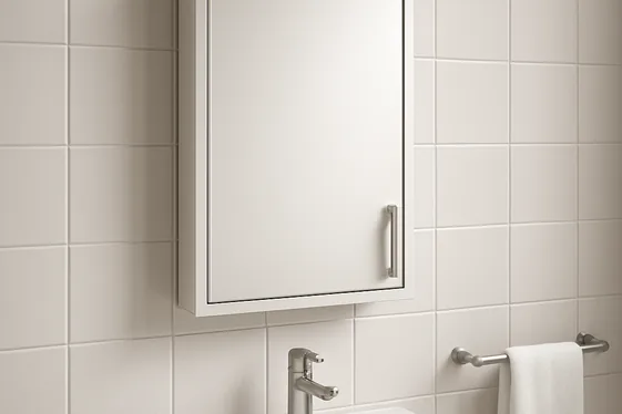 Add Recessed Medicine Cabinets for Hidden Storage illustration