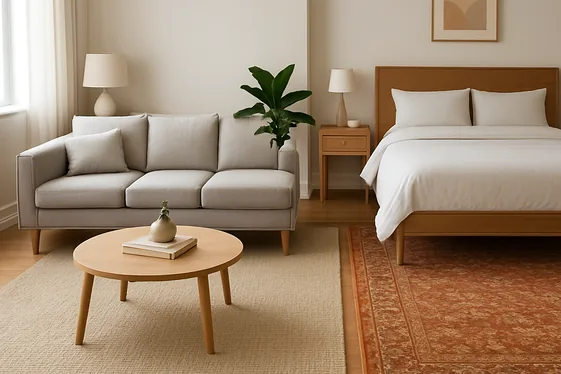 Create Defined Zones with Area Rugs illustration